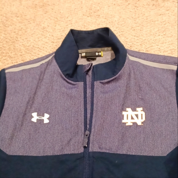 Notre Dame Full Zip lightweight jacket by Under Armour Mens SM Loose - Picture 1 of 8